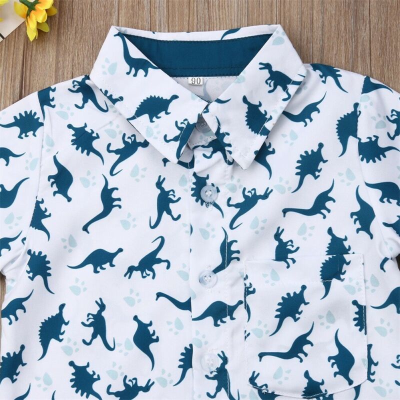 Dinosaur Collar Shirt + Pants