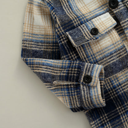 Plaid Button-Down Jacket