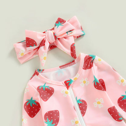 Strawberry Print Swimsuit