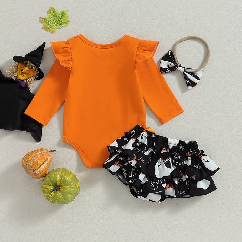 Ivy Halloweena Romper + Ruffled Skirt