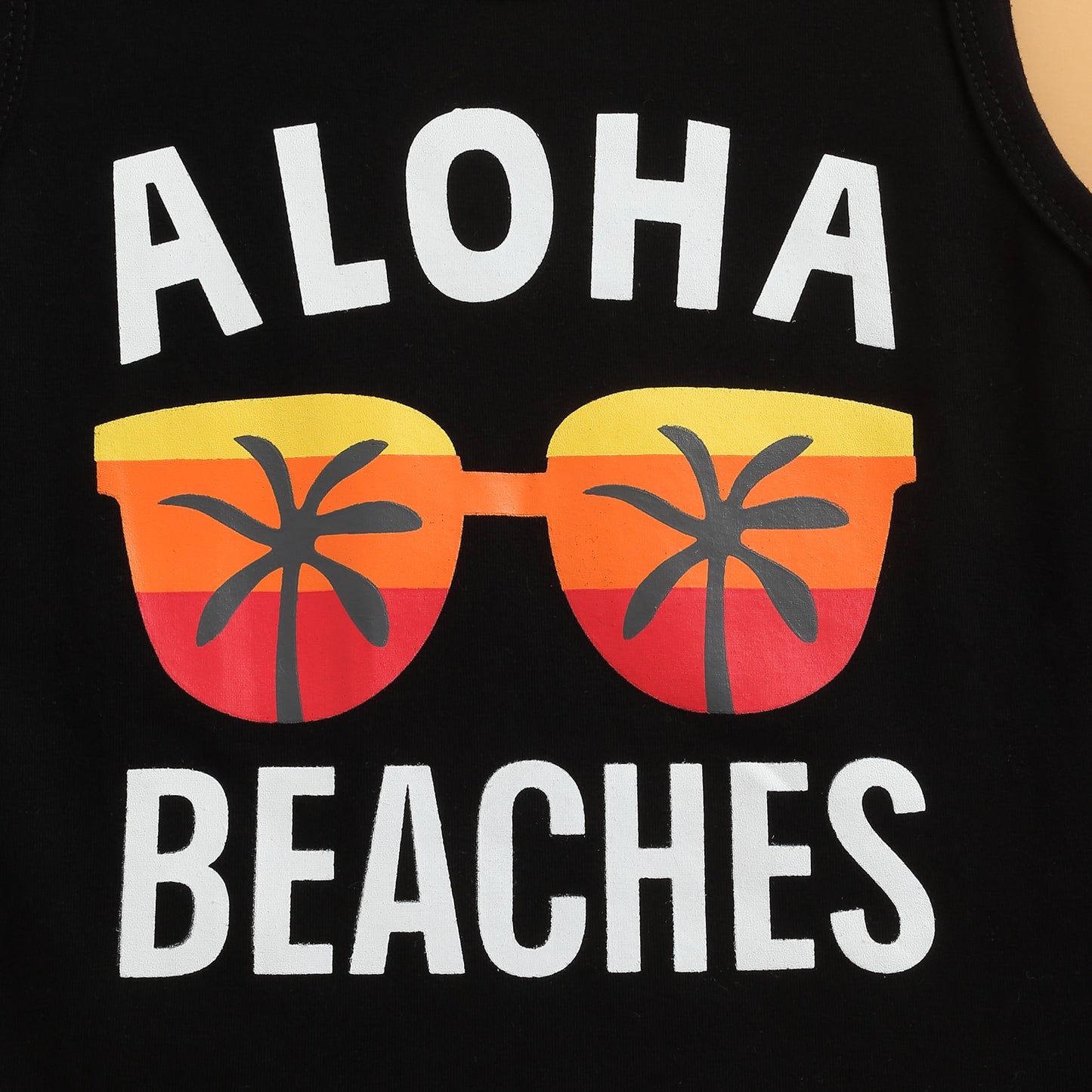 Beach Print Shirt + Shorts