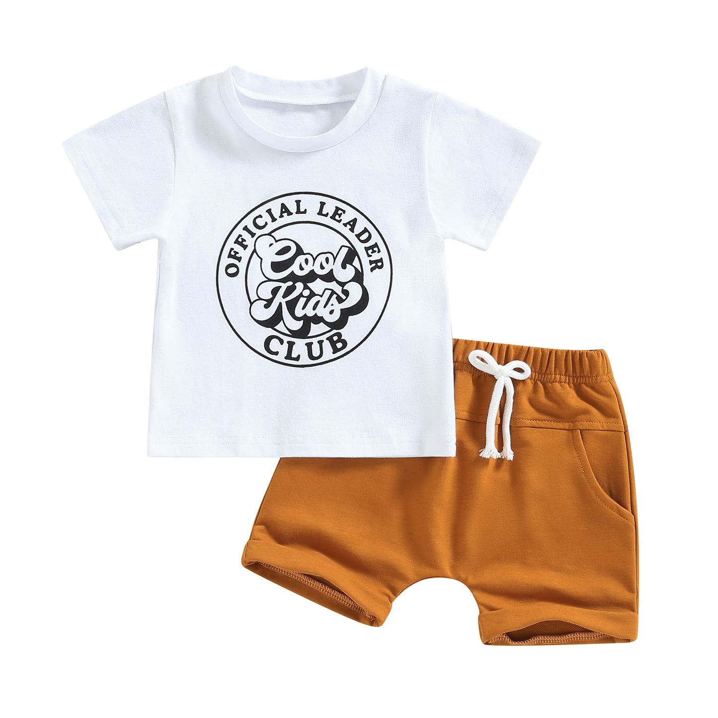 Graphic Crew Neck Shirt + Shorts