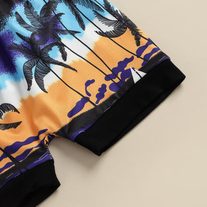 Sleeveless Graphic Print Shirt + Shorts