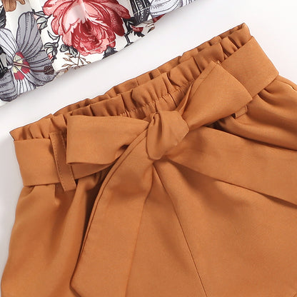 Floral Sleeveless Top + Shorts