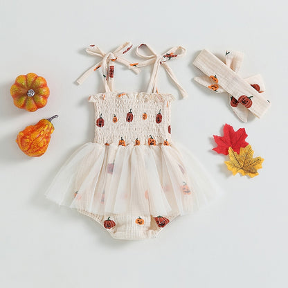 Halloween Print Tutu Dress