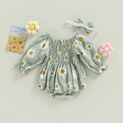 Ember Daisy Print Rompers