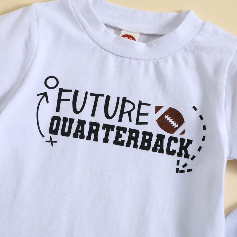 Quarterback Print T-Shirt + Joggers