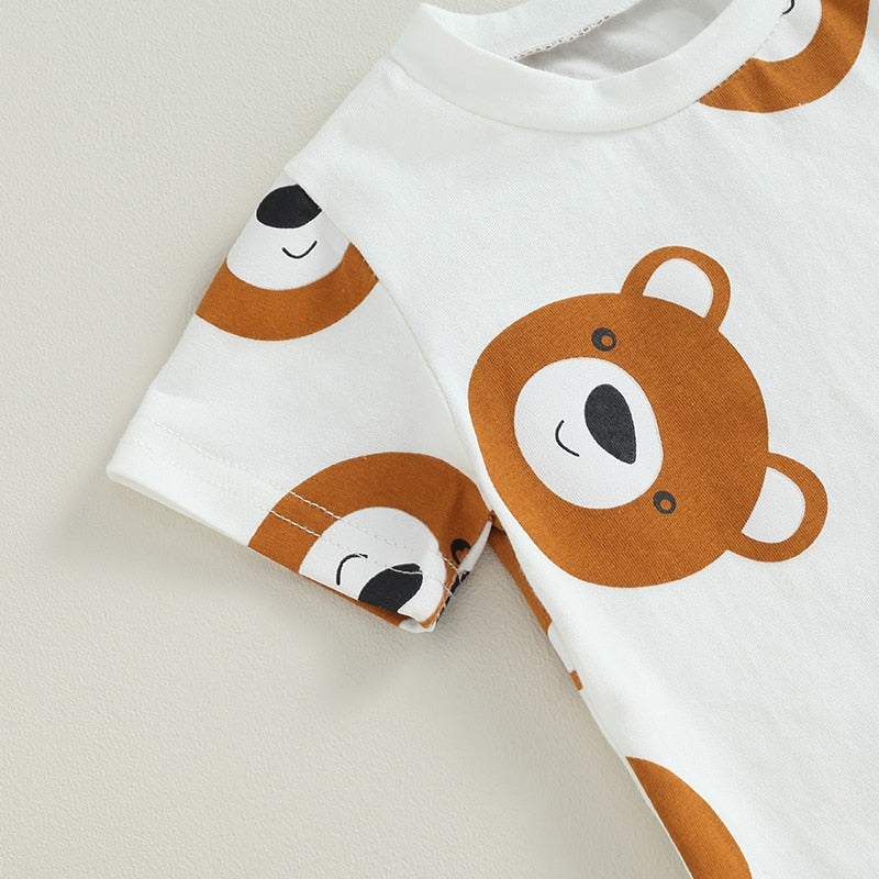 Bear Graphic Print Shirt + Joggers