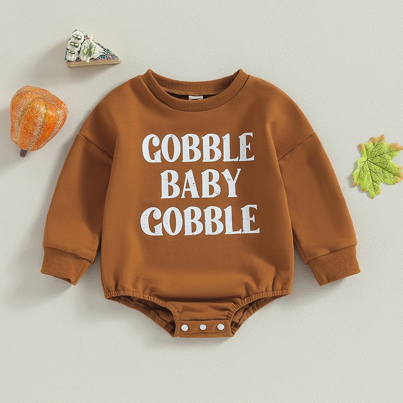 Gobble Baby Print Bodysuit
