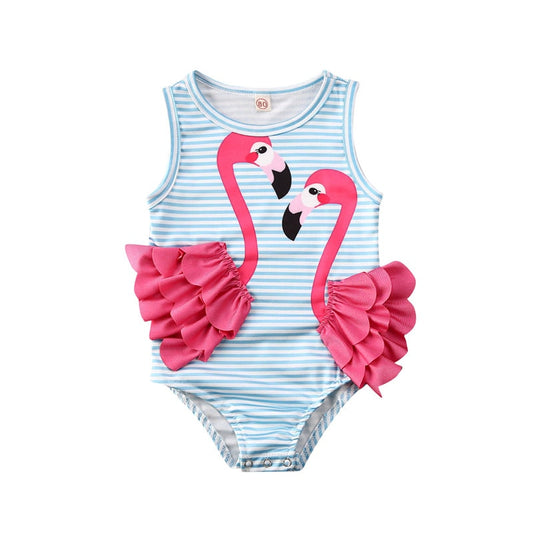 Flamingo Print Swimsuit