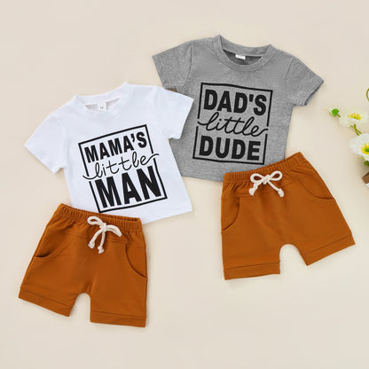 Little Dude T-shirt + Shorts