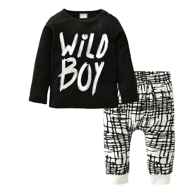 Wild Boy Print Shirt + Sweatpants